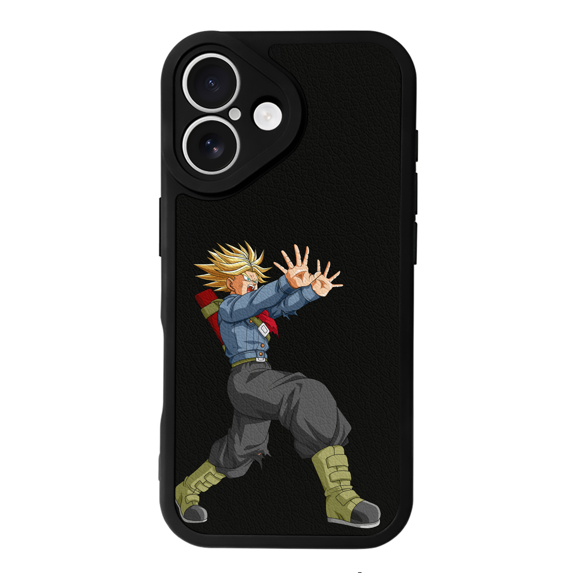 （画像用） ドラゴンボール トランクス（Torankusu）DRAGON BALL Trunks 【iPhone 16シリーズ対応】シリコンスマホケース（レザー調） 材質：シリコン